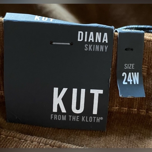NEW w/TAGS KUT from the KLOTH HIGH RISE DIANA FAB AB SKINNY CORDUROY Size 24W - Picture 10 of 11